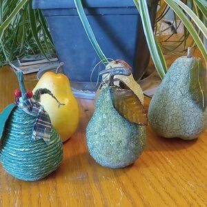 Collection of Large Decorative Pears